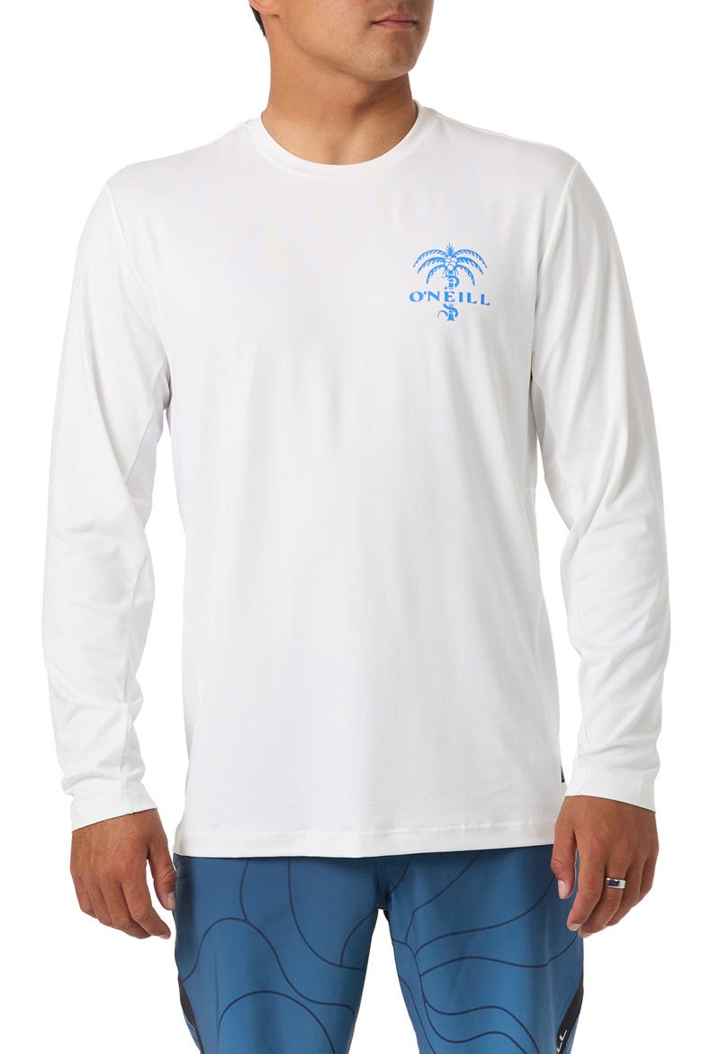 Surf Supply Long Sleeve Rashguard, Main, color, WHITE