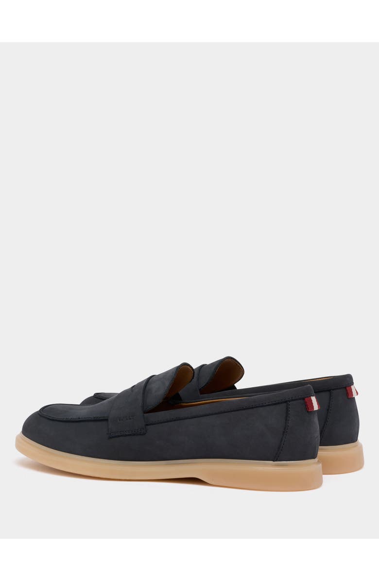 Bally Webbing Loafer in Nubuck, Alternate, color, Blue