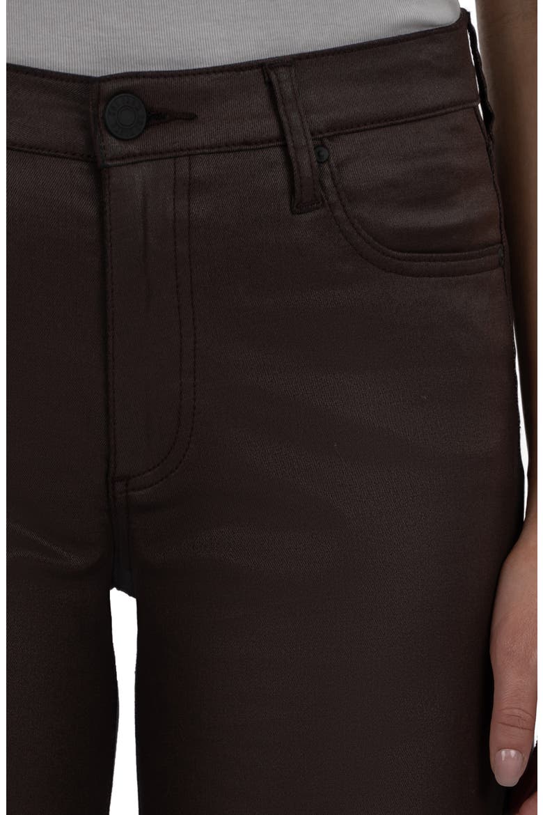 Jean Coated Wide Leg Pants, Alternate, color, CHOCOLATE