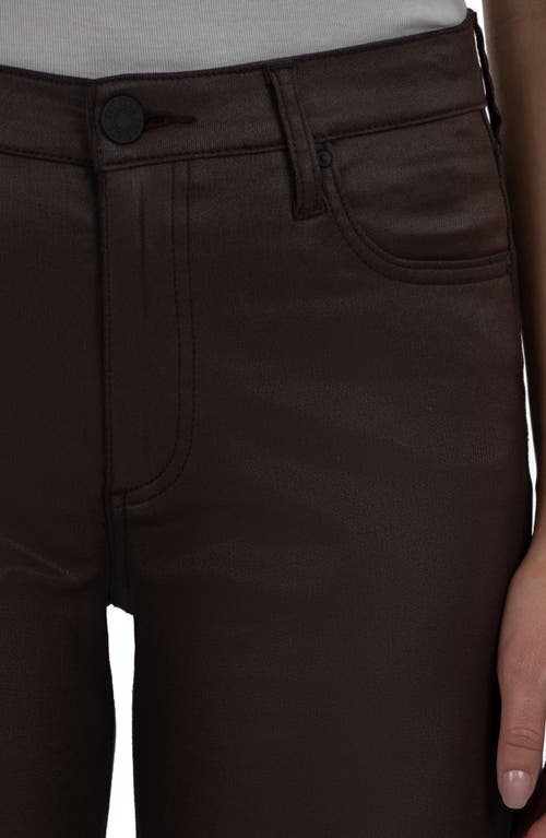 Kut From The Kloth Jean Coated Wide Leg Pants In Brown