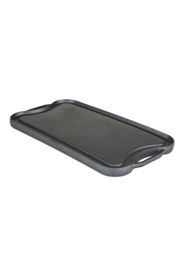 20-Inch Cast Iron Double Burner Reversible Griddle & Grill, Main, color, GREYDNU
