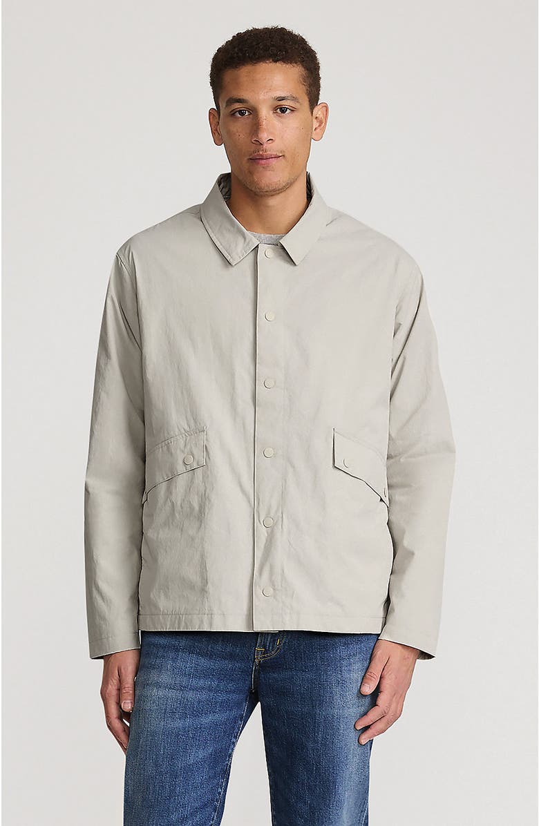 Lands' End Crinkle Jacket, Main, color, Light Stone