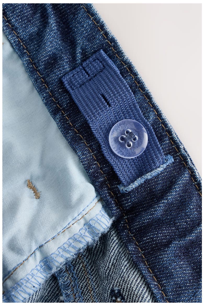 Kids' Bow Mom Jeans, Alternate, color, BLUE