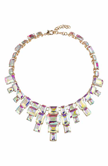 EYE CANDY LOS ANGELES Angela Crystal Statement Necklace