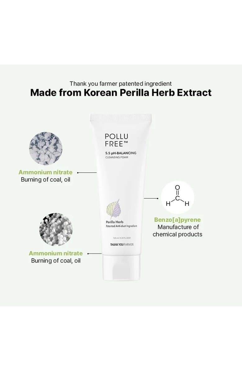 THANK YOU FARMER Pollufree pH-Balanced Cleansing Foam, Alternate, color, White