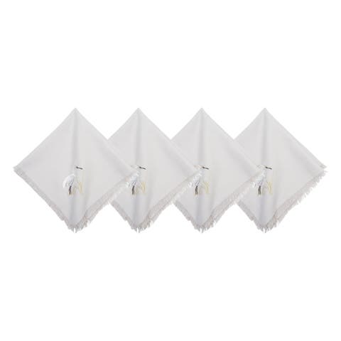 White Egret Napkins Set of 4