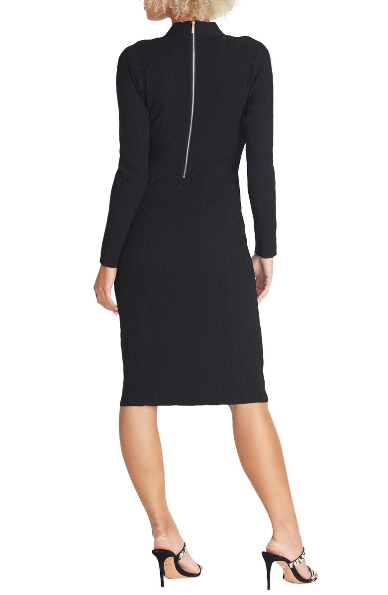 RACHEL Rachel Roy Cross Neck Long Sleeve Sweater Dress, Alternate, color,