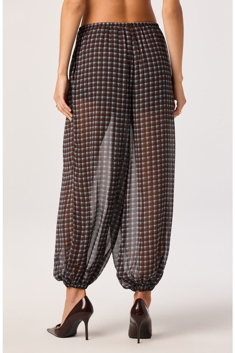 Airen Plaid Ankle Pants, Alternate, color, BROWN BLUE PLAID