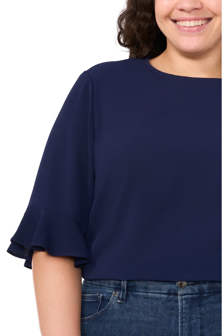 Ruffle Cuff Top, Alternate, color, CLASSIC NAVY
