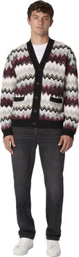 Missoni The Cardigan In Wool And Cotton With Zigzag