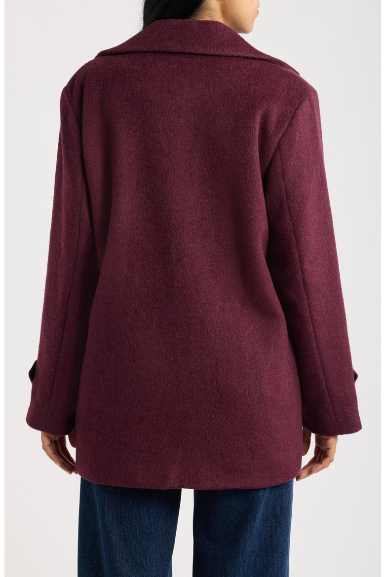 Wool Blend Coat, Alternate, color, CHERRY LACQUER