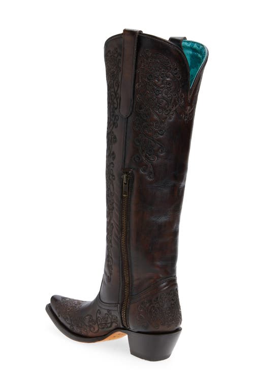 Corral Floral Embroidered Western Boot In Brown