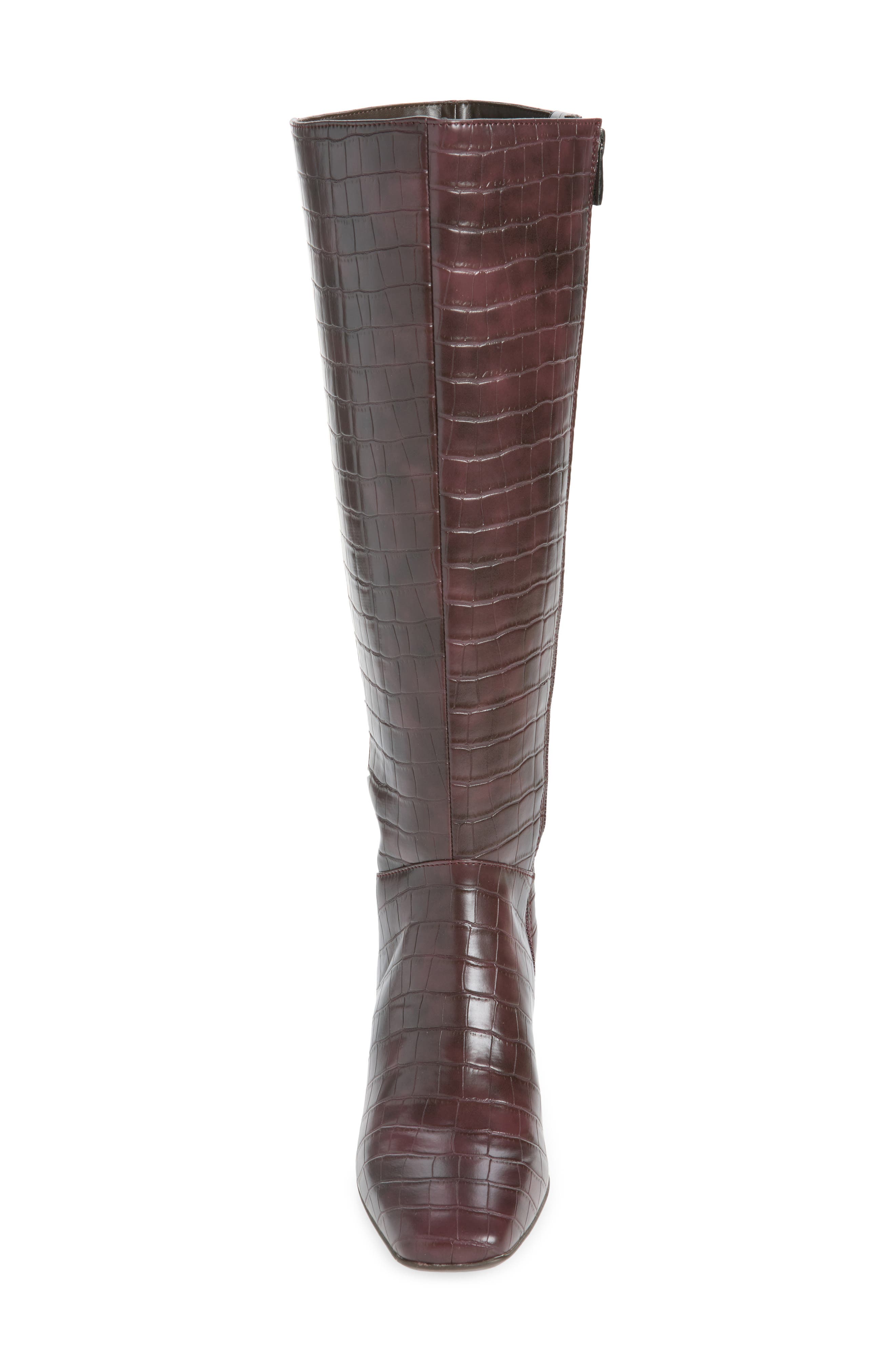 Nona Square Toe Boot, Alternate, color, SMOKY SANGRIA