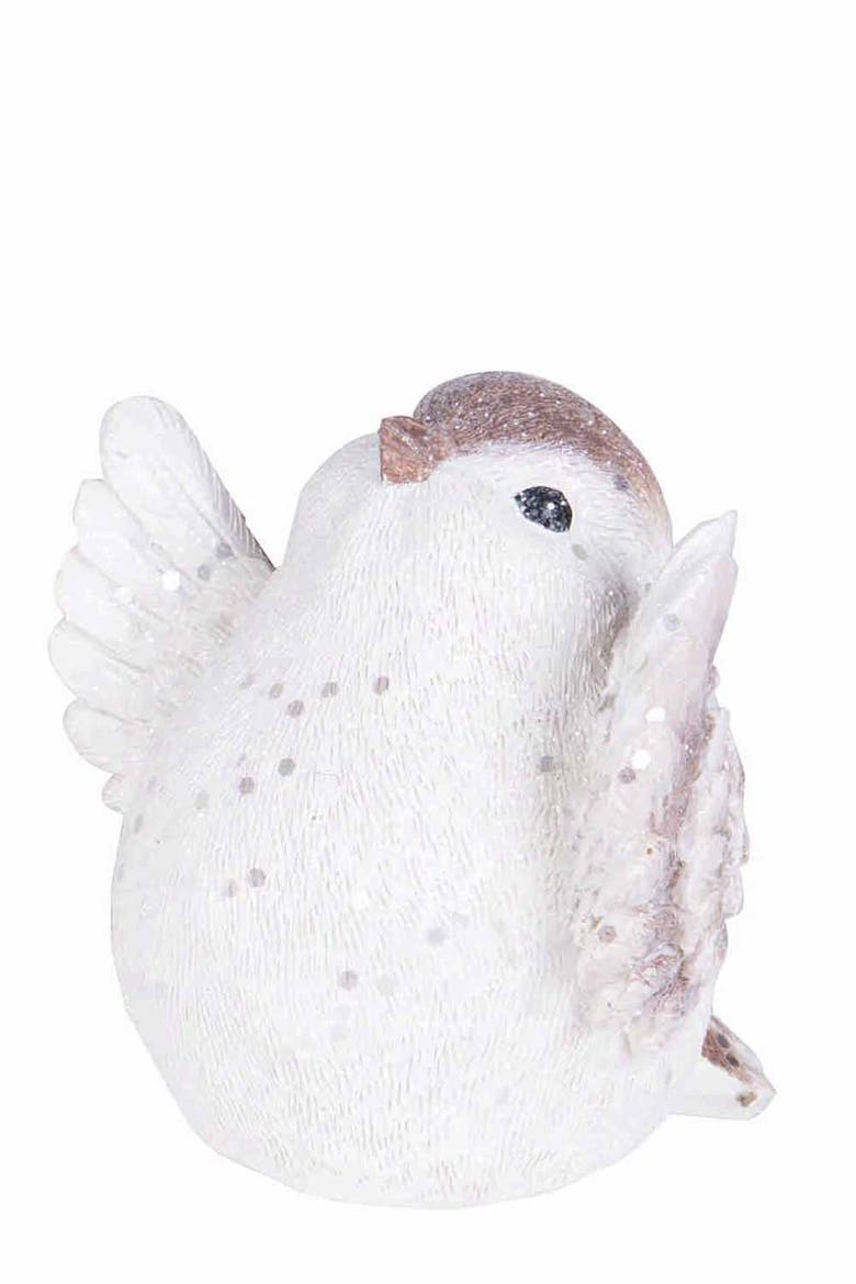 Sitting Birds Figurines A/3, Alternate, color, White