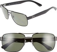 Ray-Ban 58mm Steel Aviator Polarized Sunglasses