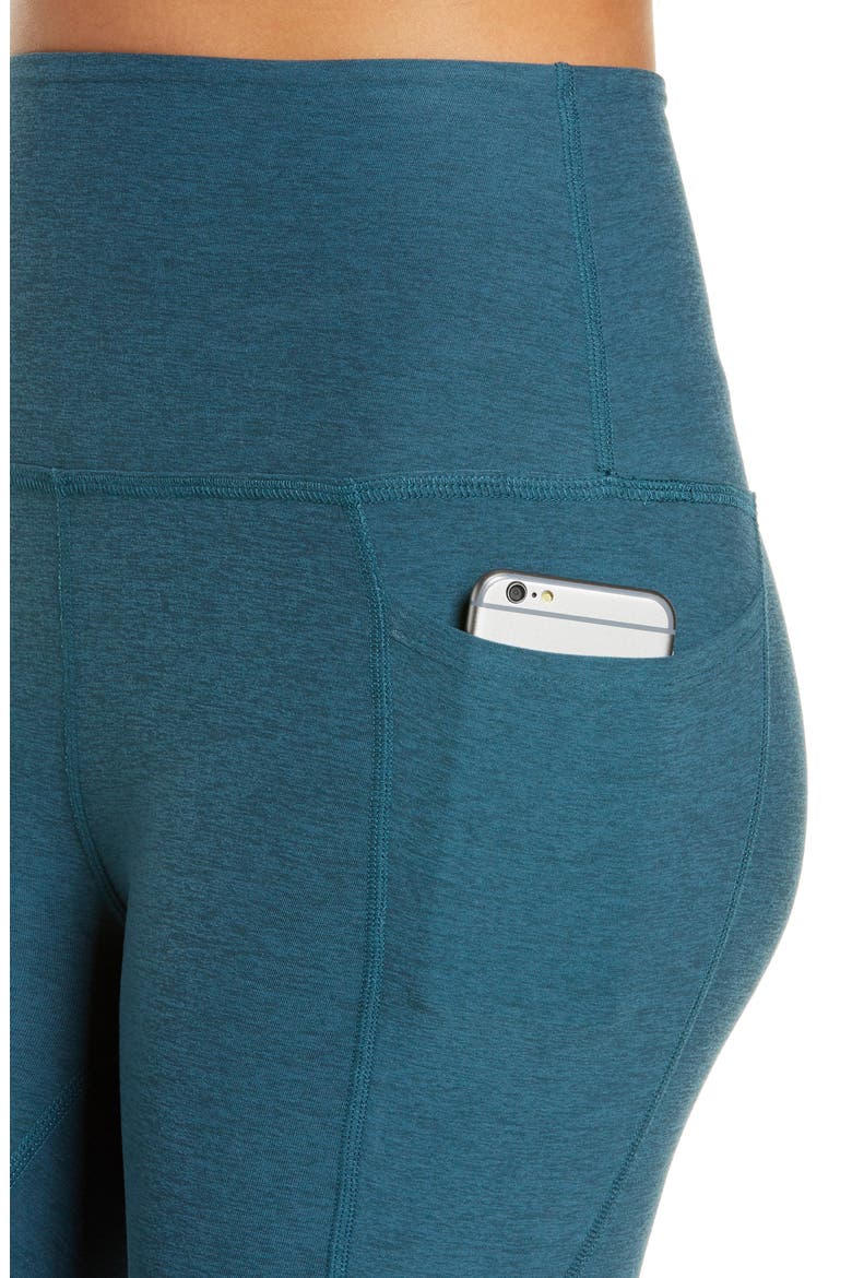 Everyday Space Dye High Waist Pocket Leggings, Alternate, color, STELLAR BLUE HEATHER