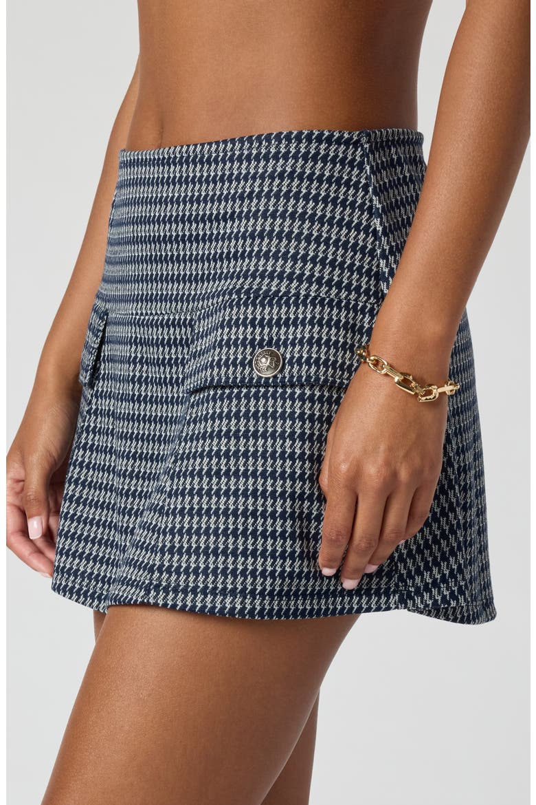 Houndstooth Miniskort, Alternate, color, NVY SM HNDSTOTH