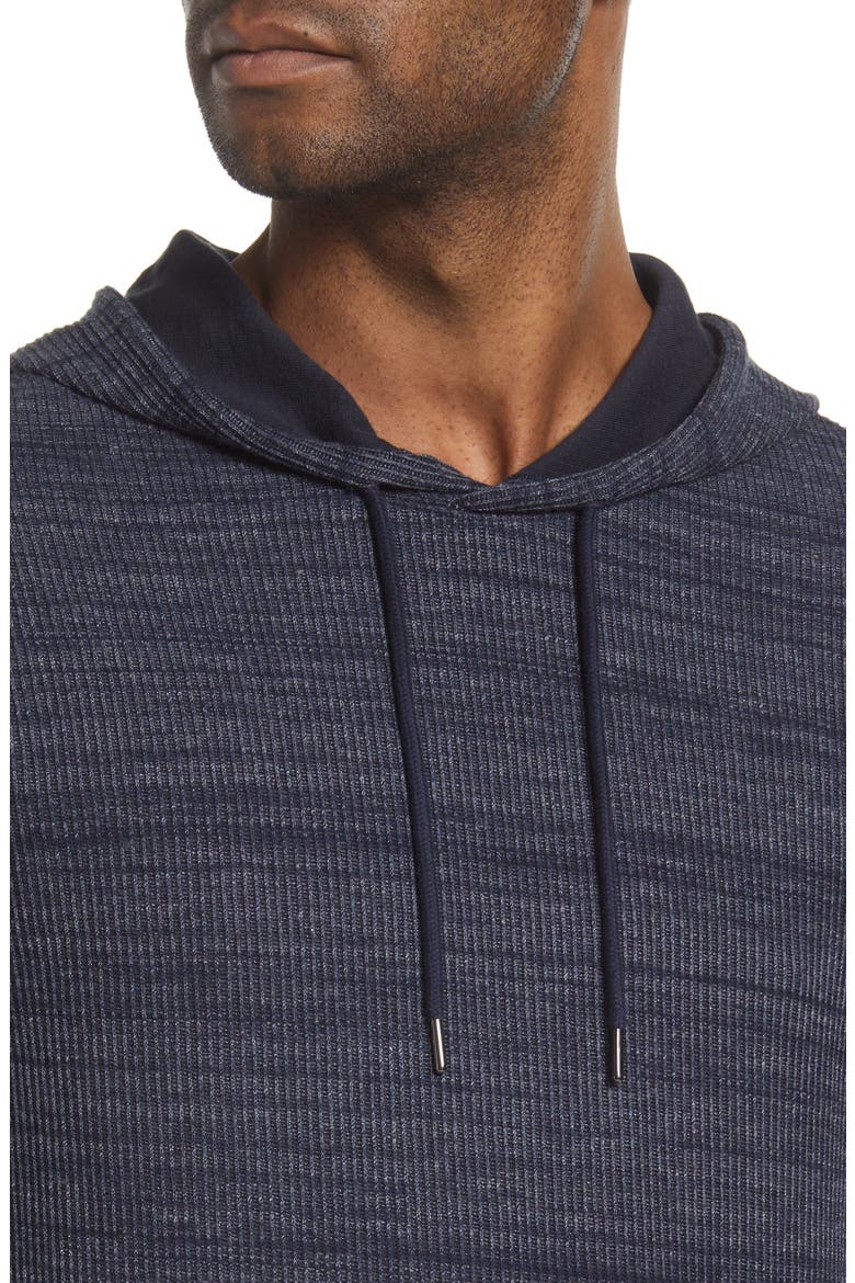 Thermal Stretch Cotton Blend Hoodie, Alternate, color, H COASTAL/ COASTAL