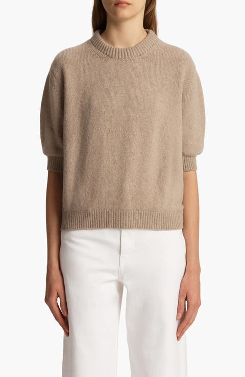 Davin Short Sleeve Cashmere Sweater