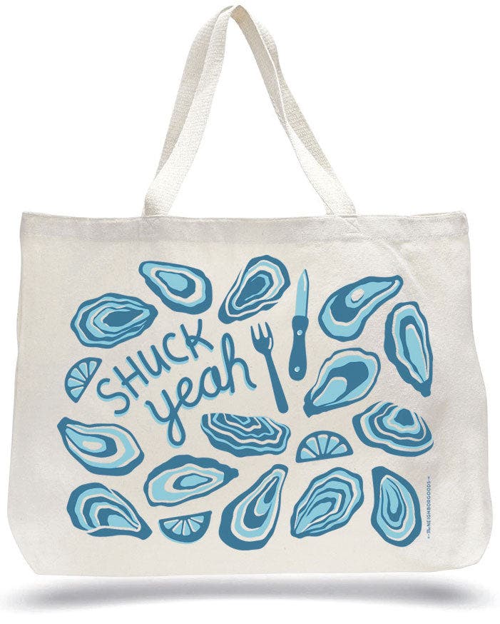 The Neighborgoods Oyster Candle & Tote Gift Set, Alternate, color, Blue