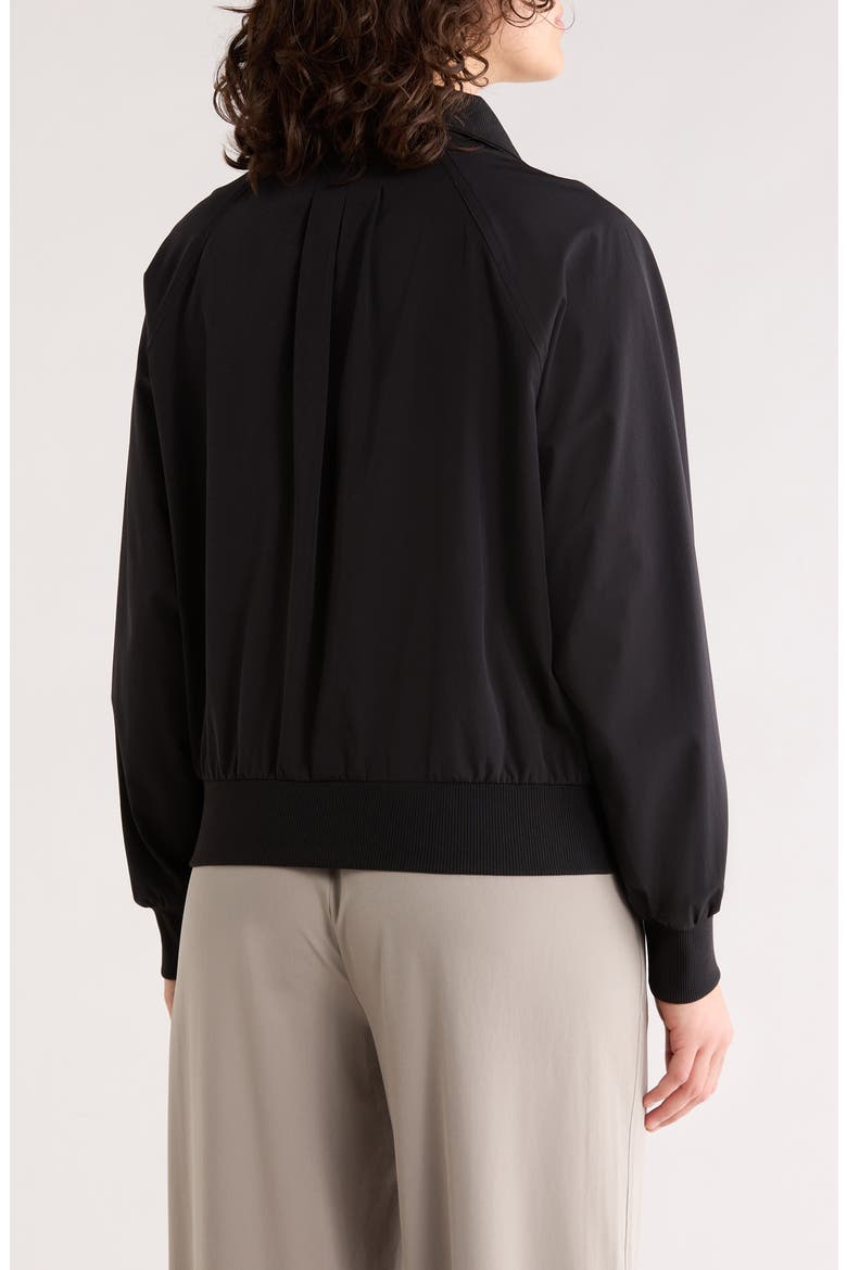 Perfect Day Half Zip Pullover, Alternate, color, BLACK