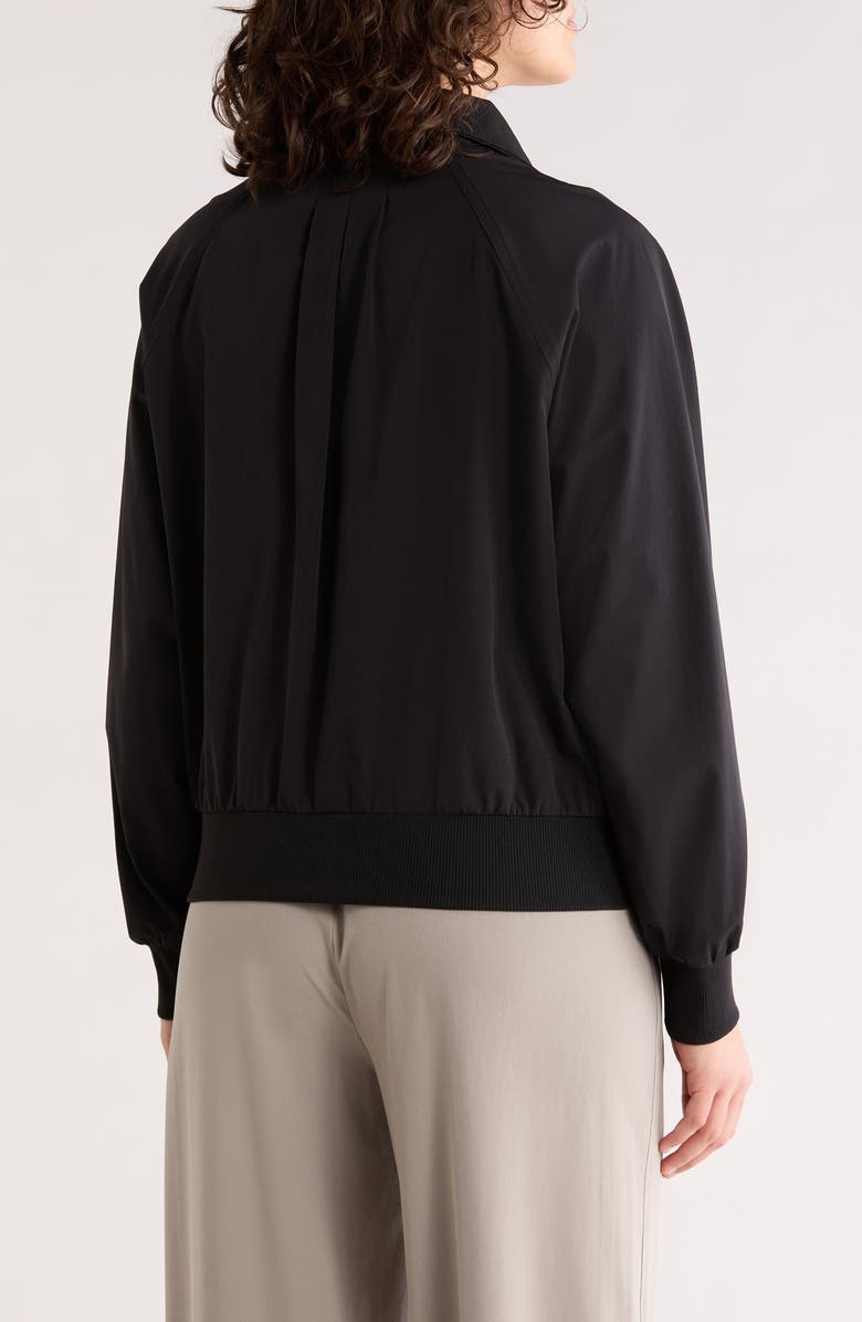 Z by Zella Perfect Day Half Zip Pullover, Alternate, color, Black