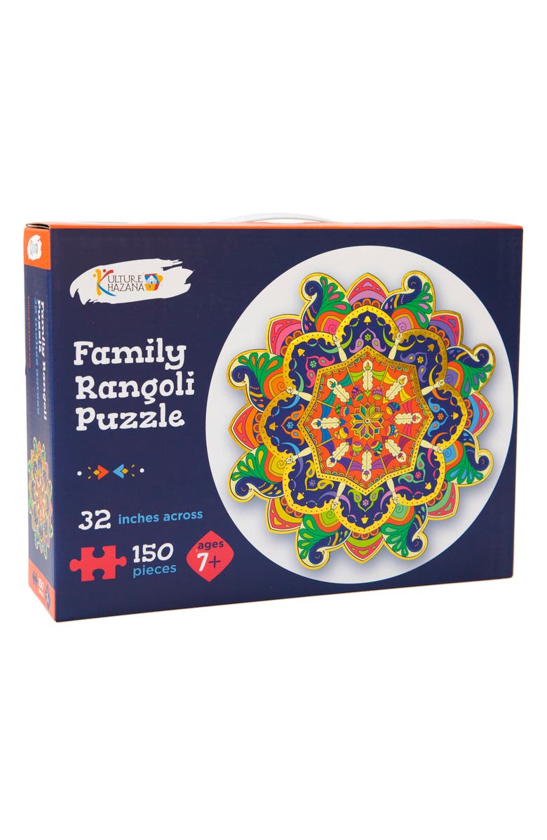KULTURE KHAZANA Family Rangoli Puzzle 150-Piece Puzzle, Alternate, color, 