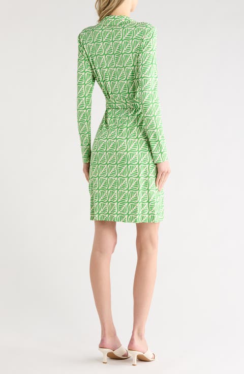 Jeanne Long Sleeve Wrap Dress
