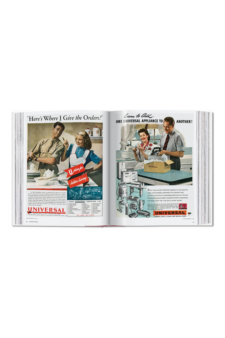 All American Ads of the 40s English French German Book, Alternate, color, multicolor