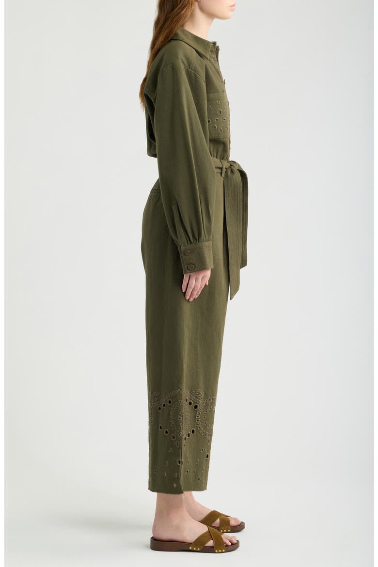 Desmond Cotton Twill Jumpsuit, Alternate, color, WINTER MOSS