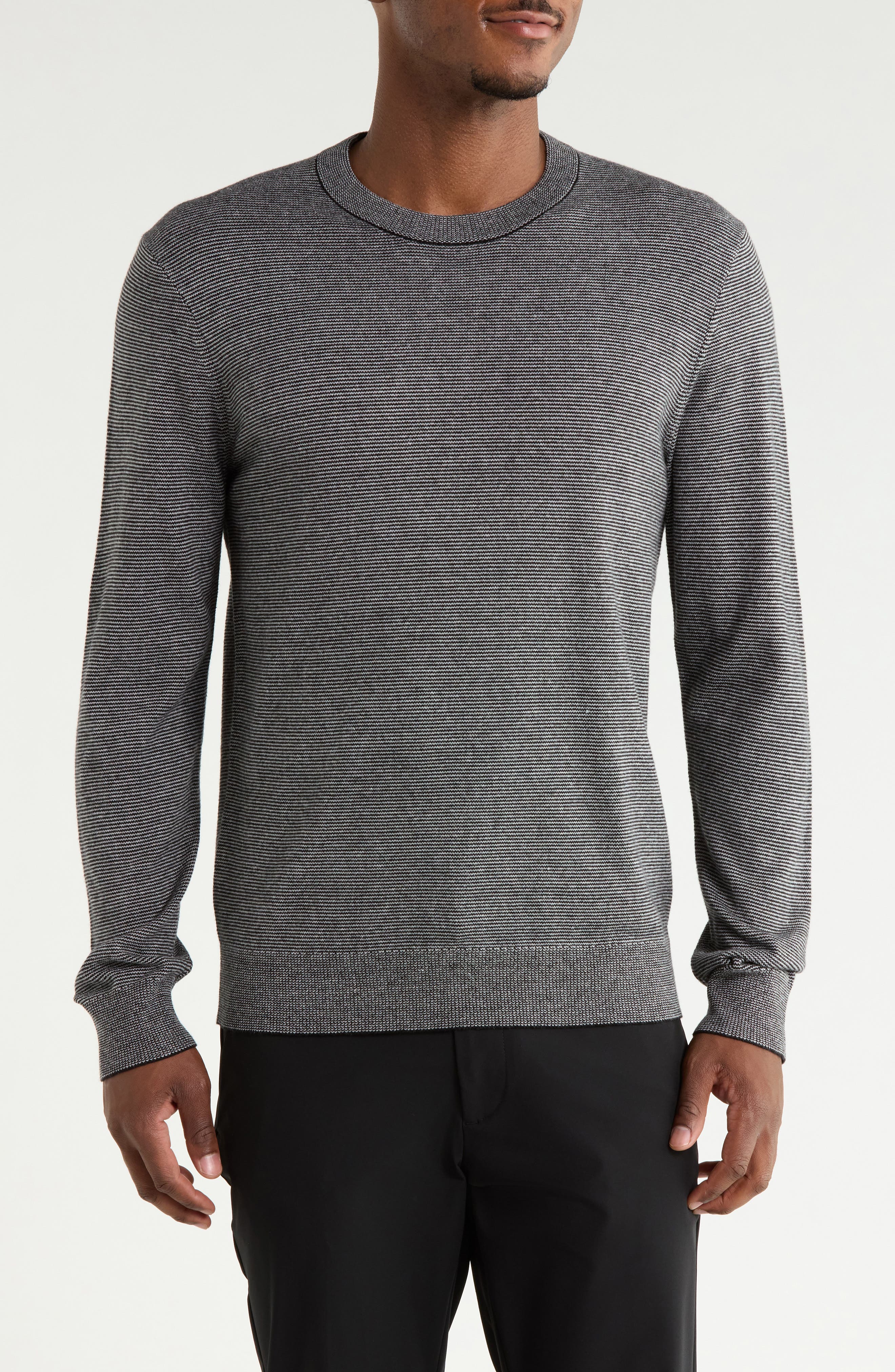 BLACK- GREY STRIPE