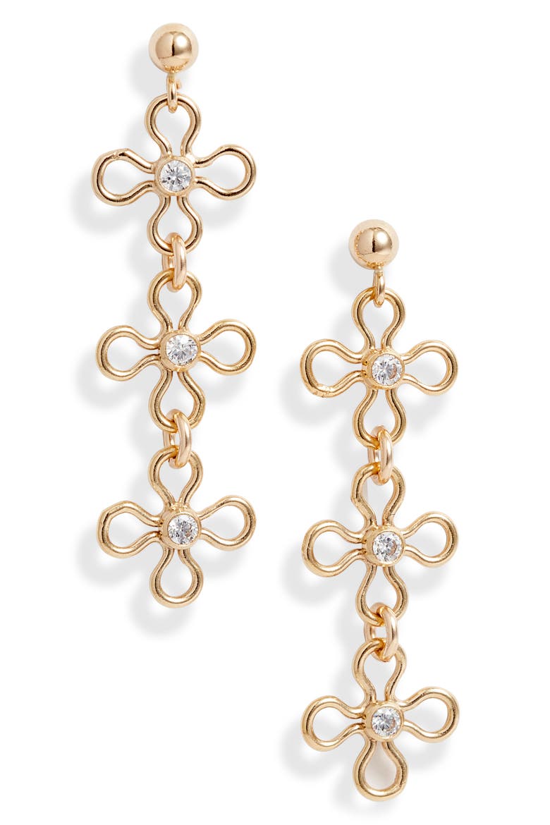 Mabel Drop Earrings, Main, color, GOLD