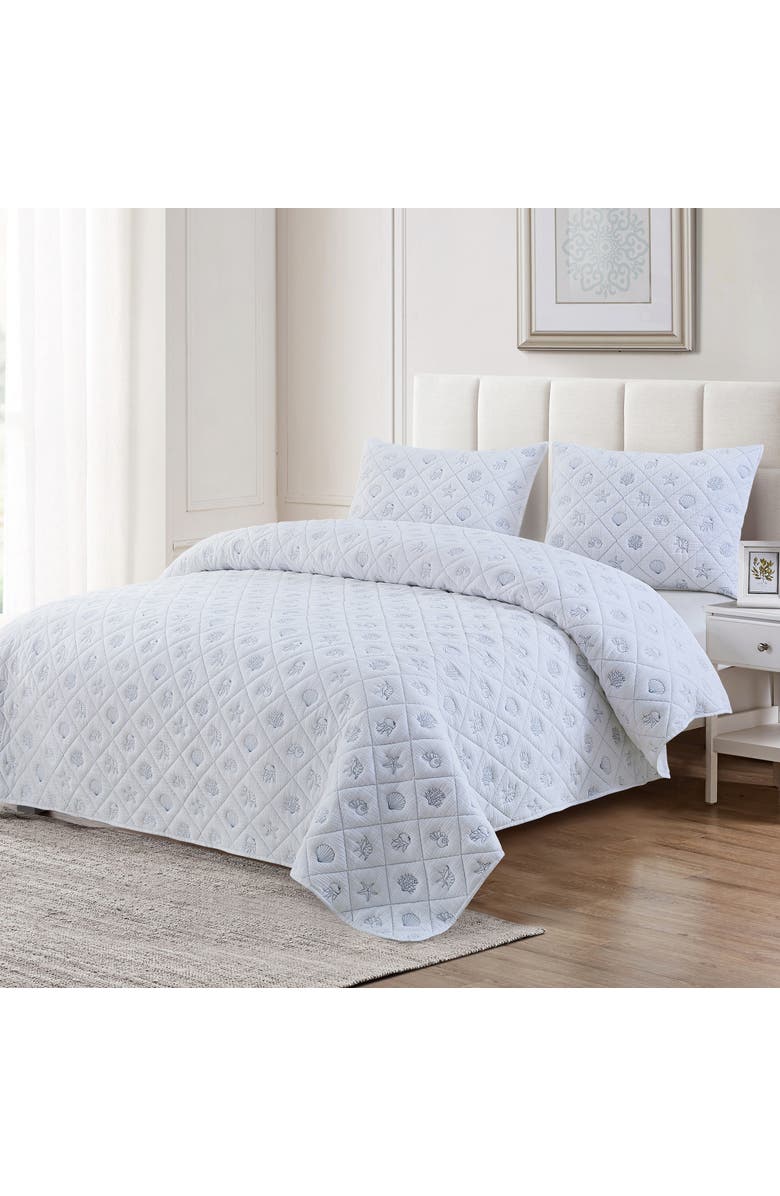 C&F Home Marine Sea Bedding Quilt Collection, Main, color, Blue