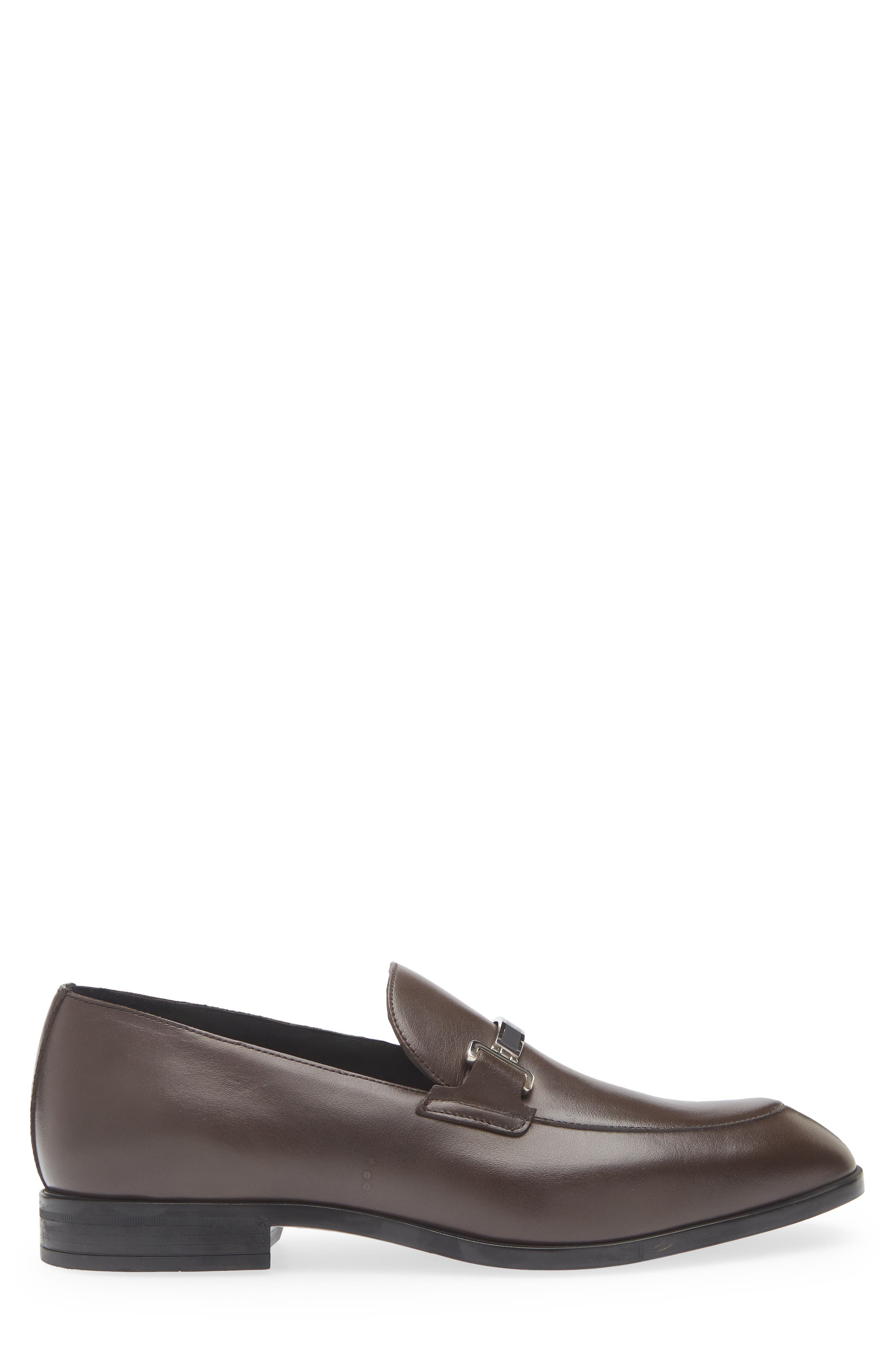 Bally Onisor Apron Toe Bit Loafer, Alternate, color, Marrone