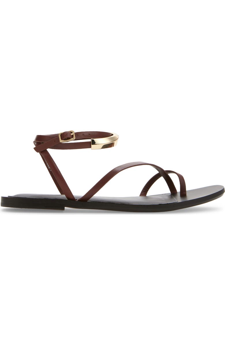 Madewell Lisbon Ankle Wrap Sandal, Alternate, color, Cherry Wood