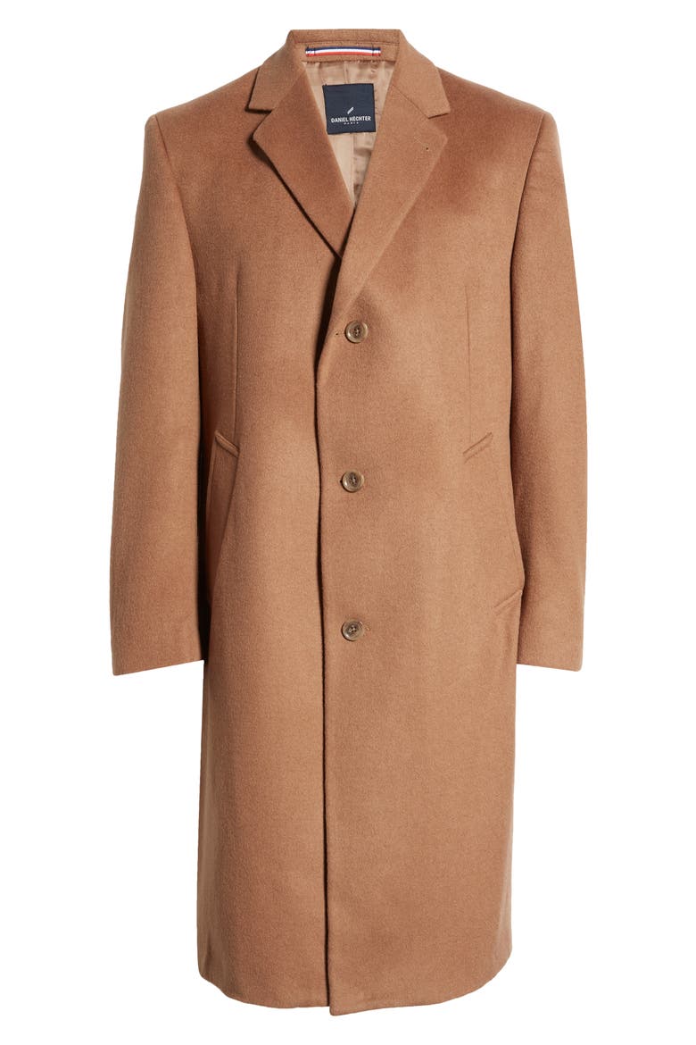 Simon Wool Blend Topcoat, Alternate, color, CAMEL