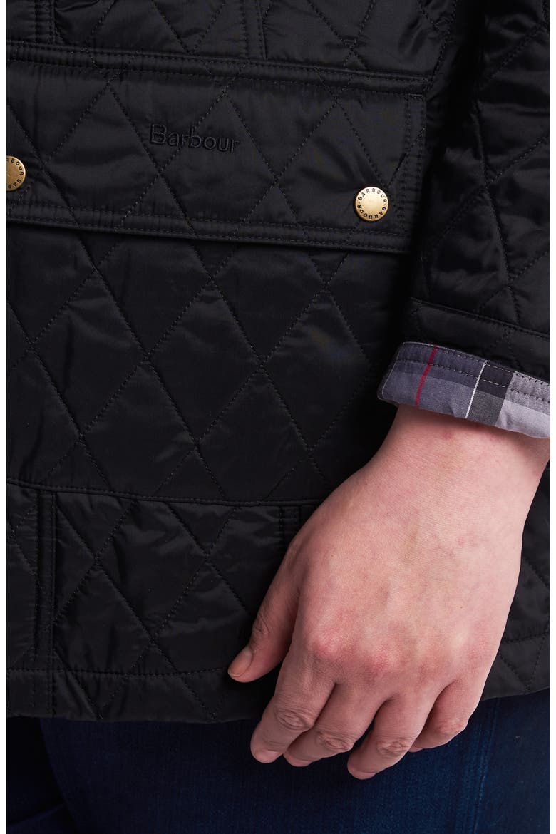 Beadnell Summer Quilted Jacket, Alternate, color, BLACK