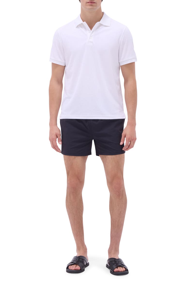 Bugatchi Cotton Blend French Terry Polo, Alternate, color, White