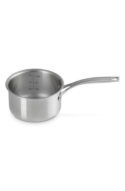 Le Creuset 2-quart Essential Stainless Steel Saucepan In Stainless Steel