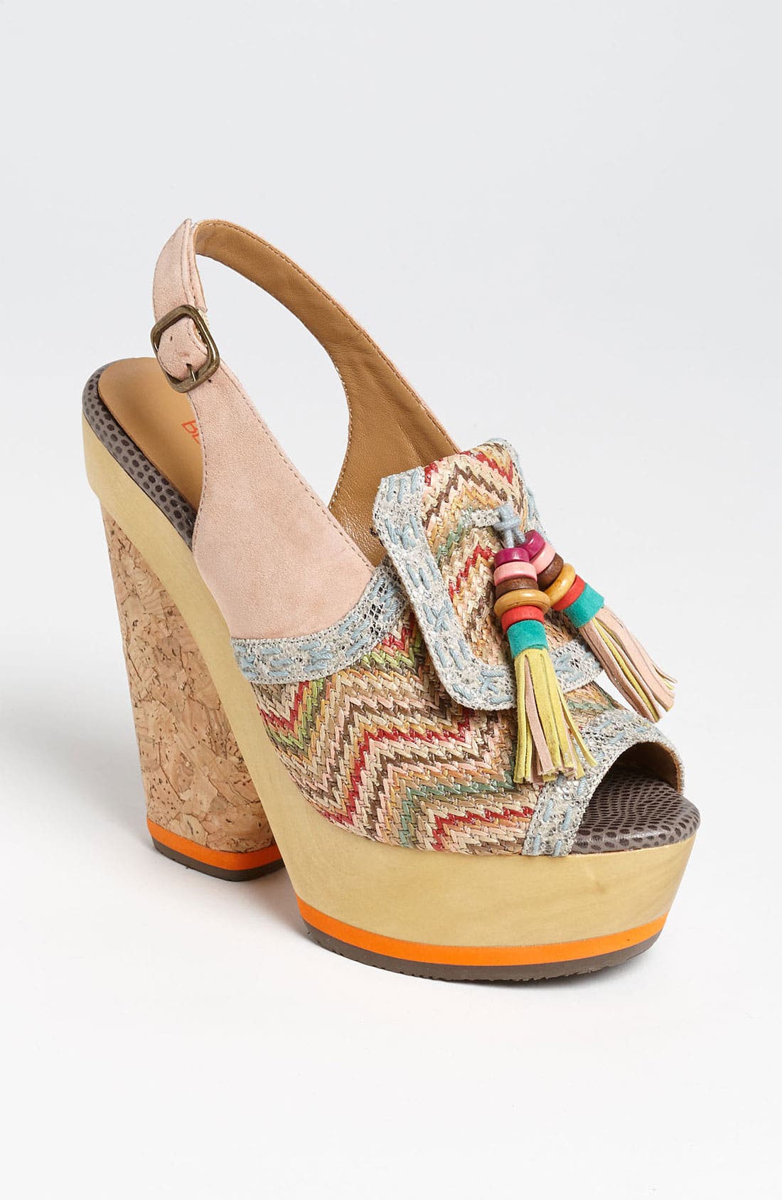 'Nenita' Sandal, Main, color, SALMON