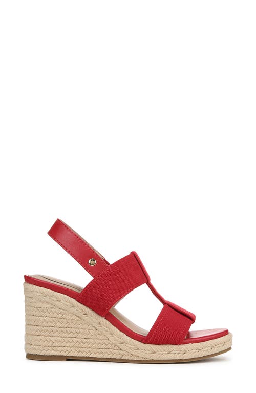 Shop Lifestride Tallulah Espadrille Slingback Platform Wedge Sandal In Red