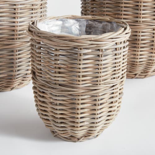Napa Home & Garden Arlette Basket Planters Set Of 3 In Brown
