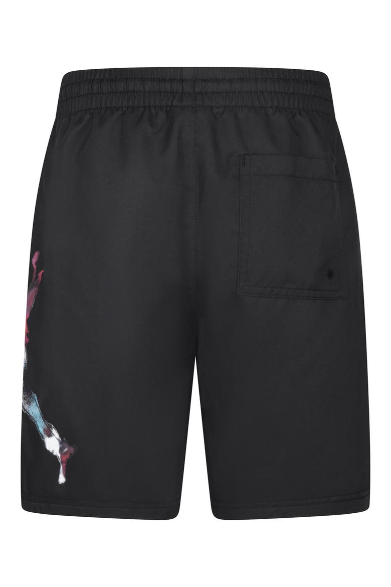 Kids' Poolside Jumpman Athletic Shorts, Alternate, color, BLACK