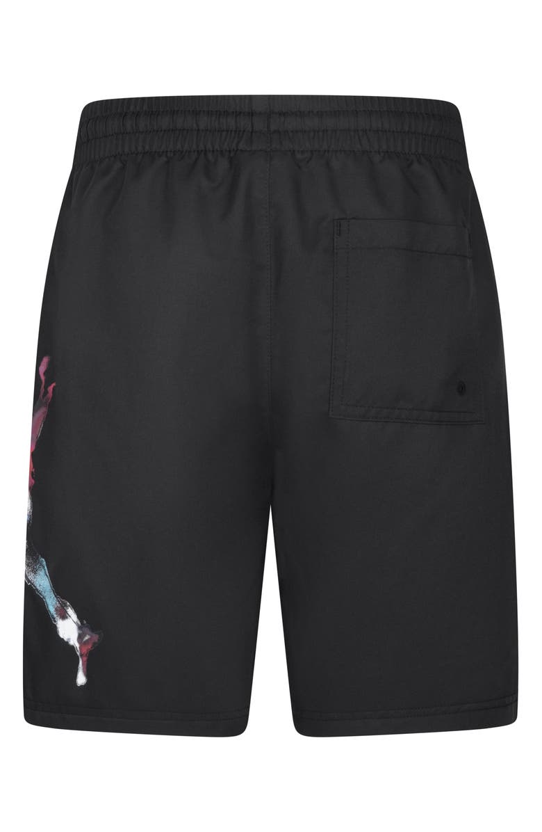 Jordan Kids' Poolside Jumpman Athletic Shorts, Alternate, color, Black