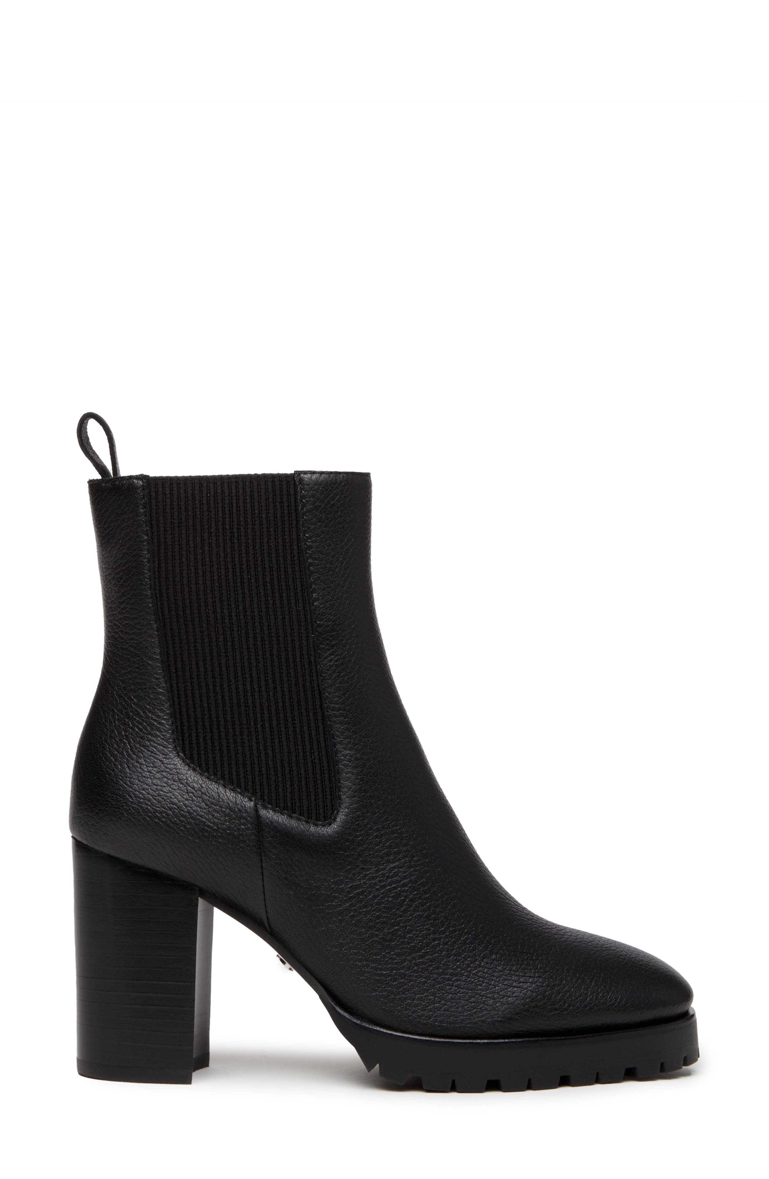 PAIGE Izzy Platform Chelsea Boot, Alternate, color, Black