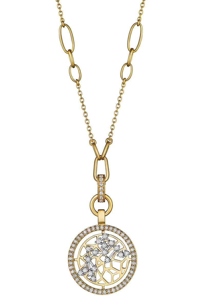 Hueb Estelar 18K Yellow Gold & Diamond Pendant Necklace, Main, color,