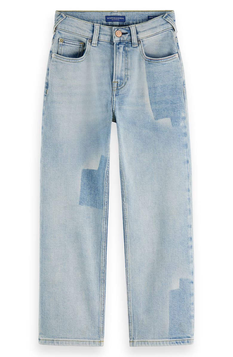 Scotch & Soda Kids' The Daze Super Loose Jeans, Main, color, Art From The Heart
