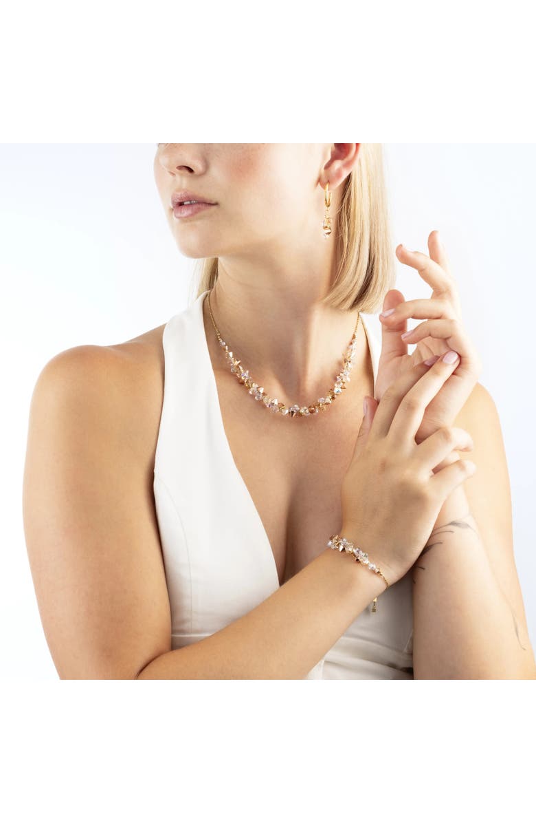 COEUR DE LION Dancing Crystals Gold Bracelet, Alternate, color, Beige