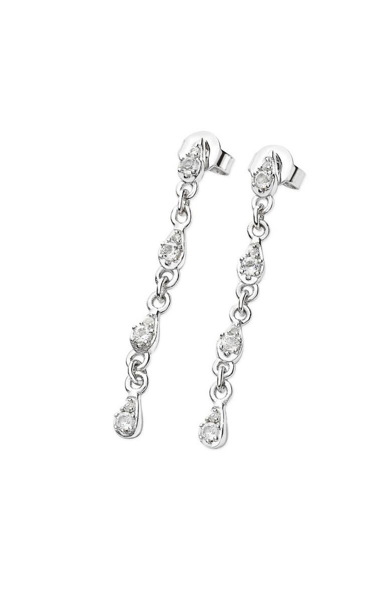 Lucy Quartermaine Skinny Drip Earrings, Main, color, Sterling Silver