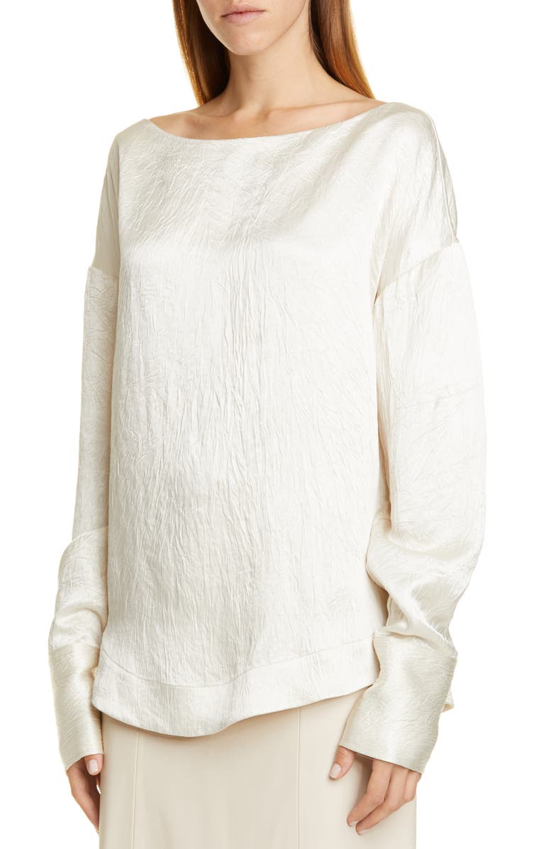 CO Crinkle Long Sleeve Blouse, Alternate, color, 